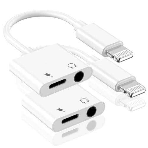 wamaxlink wamaxlink [Apple MFi Certified] Apple Lighting to 3.5 mm Headphone Jack Adapter, 2 Pack...
