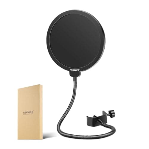 NEEWER Neewer Professional Microphone Pop Filter Shield Compatible with Blue Yeti an...
