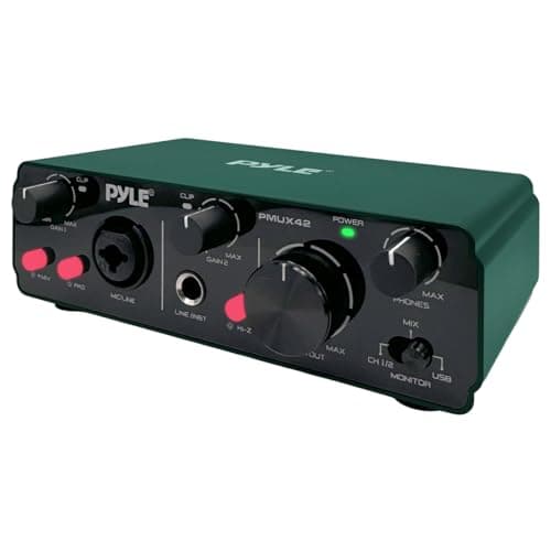 Pyle Pyle USB Audio Interface for Recording Music