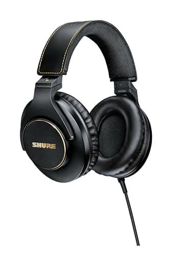 Shure Shure SRH840A Professional Over-Ear Wired Studio Headphones for Recording, Mi...