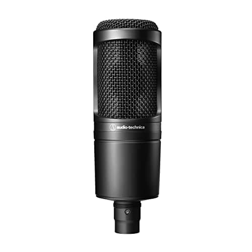 Audio-Technica Audio-Technica AT2020 Cardioid Condenser Studio XLR Microphone, Ideal for Pro...