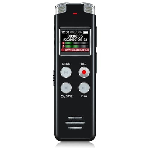 EVISTR EVISTR 64GB Digital Voice Recorder