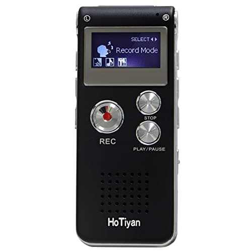 HoTiyan HoTiyan Voice Recorder 16GB Capacity Voice Activated Recording Device Digital Voice R...