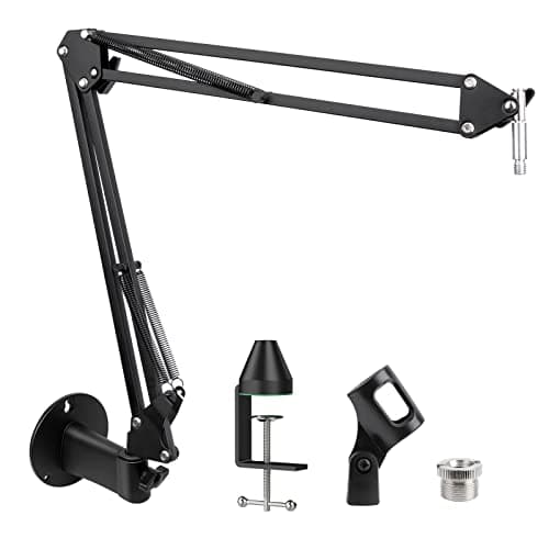 SUNMON SUNMON Microphone Wall Mount and Metal Table Mounting Clamp, Universal Microp...