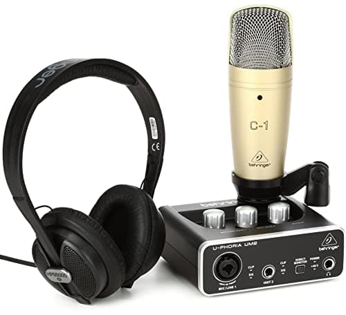 Behringer Behringer U-PHORIA STUDIO Complete Recording/Podcasting Bundle with USB Audio...