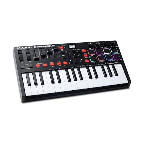 M-AUDIO M-AUDIO Oxygen Pro Mini 32-Key USB MIDI Keyboard Controller for MacOS and Win...