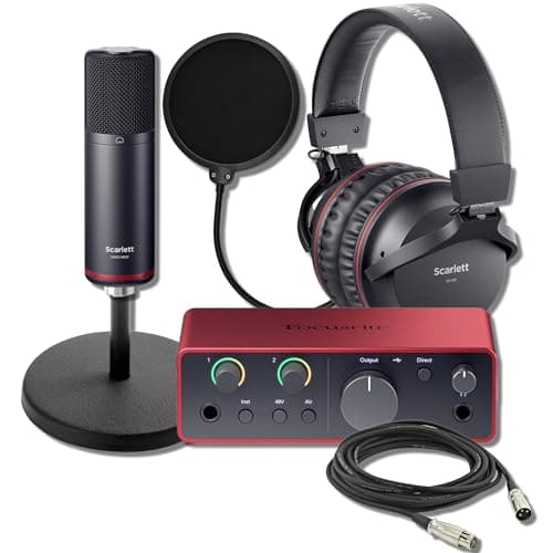 StreamEye StreamEye Focusrite Scarlett Solo Studio 4th Gen USB Audio Interface Tabletop Bundle wi...