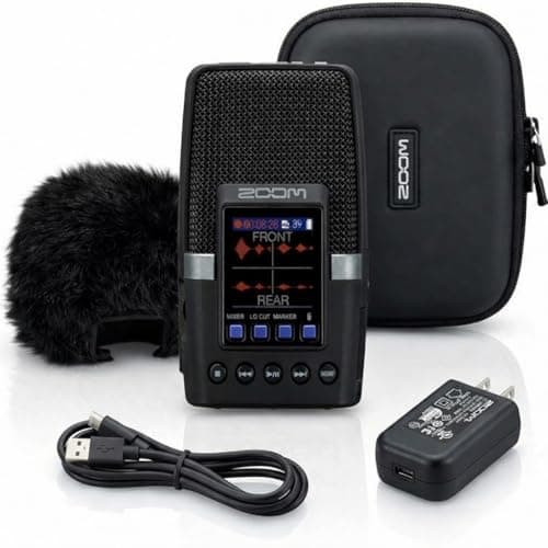 Zoom Zoom H2essential Multi-Mic 32-Bit Float Handy Recorder Bundle with APH-2e Acc...