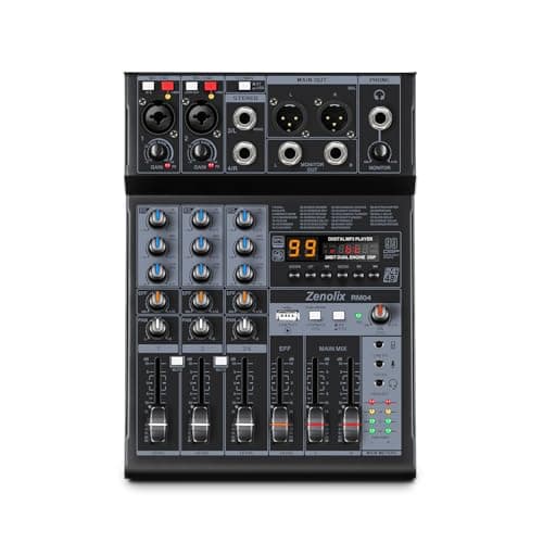 Zenolix Zenolix RM04 4Channel Audio Mixer Sound Board