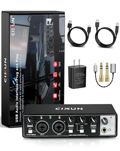 CIXUN CIXUN 2x2 USB-C Audio Interface for PC/Mac Recording