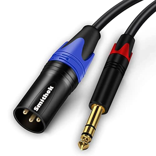 Smithok Smithok 1/4 to XLR Cable,Quarter inch(6.35mm) TRS to XLR Male, 1/4" Stereo Ja...
