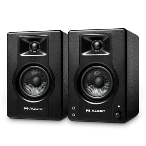 M-AUDIO M-AUDIO BX3 Pair 3.5" Wired Studio Monitors and PC Speakers for Recording and...