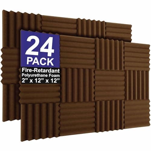 Foam Factory Inc. Foam Factory Inc. Foam Factory Inc 24 Pack Color Acoustic Foam Panel Studio Soundproofing Wedge...