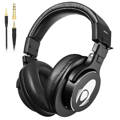 talomen talomen Wired Over Ear Headphones Studio Monitor Podcast Closed Back Headsets...
