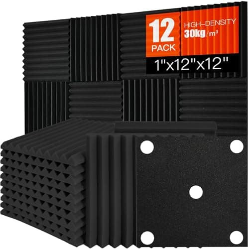Saiqiang Saiqiang Acoustic Foam Panels Sound Absorbing 12 Pack