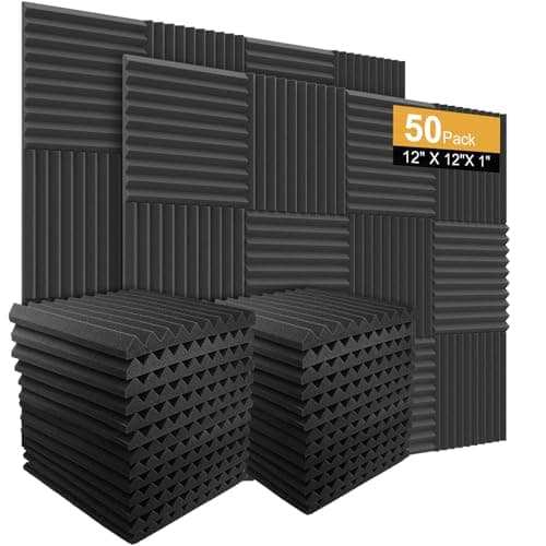 Burdurry Burdurry 50 Pack Acoustic Panels Soundproof Studio Foam