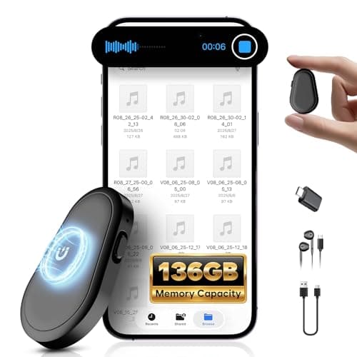 Zutiifeu Zutiifeu 136GB Magnetic Voice Recorder