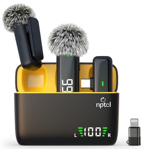 NPTCL NPTCL Wireless Lavalier Microphone for iPhone Android Phone
