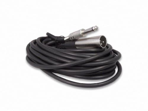 Your Cable Store Your Cable Store 25 Foot XLR Male 3 Pin to 1/4" Mono Microphone Cable, Unbala...
