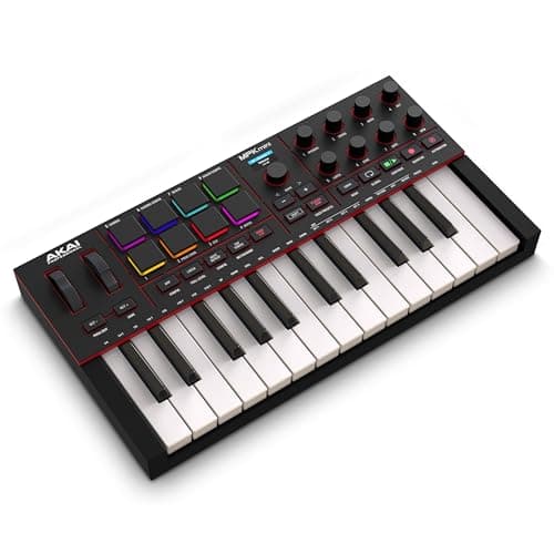 Akai Professional Akai Professional MPK Mini IV USB-C MIDI Keyboard Controller for Beginners an...