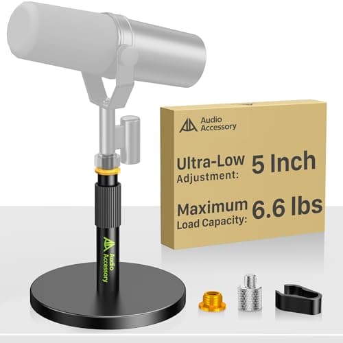AA AUDIO ACCESSORY AA AUDIO ACCESSORY Short Mic Stand Desk