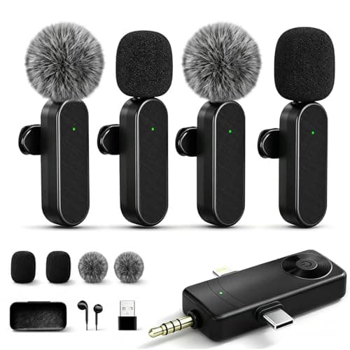 Gicorino Gicorino Wireless Lavalier Microphones Compatible