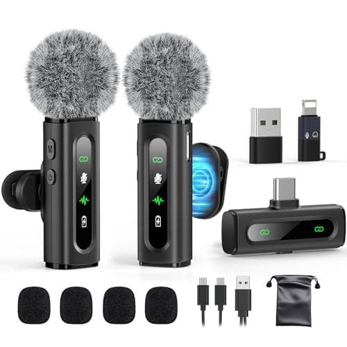 GoorDik GoorDik USB C Lavalier Microphone Wireless Mini Mic