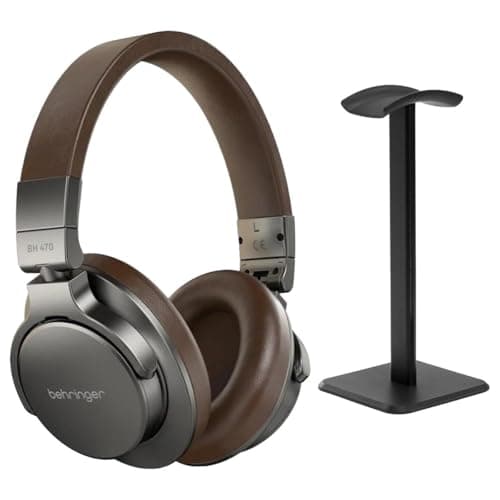 Behringer Behringer BH 470 Closed-Back Over-Ear Studio Monitoring Headphones, Bundle wi...