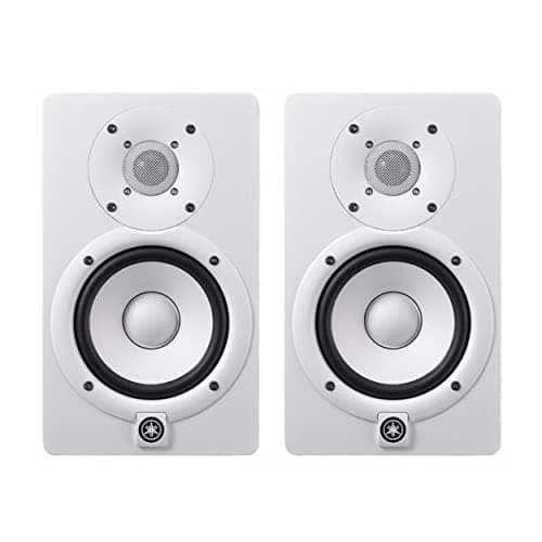 Yamaha YAMAHA HS5 W 5-Inch Powered Studio Monitor (White, 2-Pack) Bundle (2 Items)