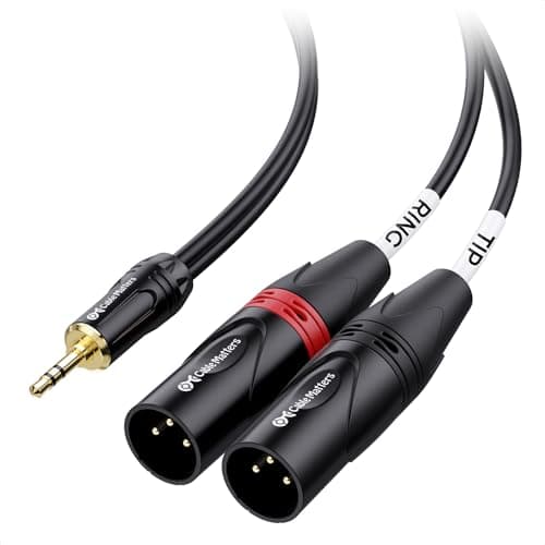 Cable Matters Cable Matters 3.5mm 1/8 Inch TRS to 2 XLR Cable 6 ft
