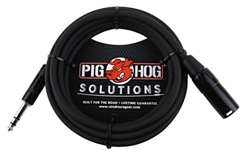 Pig Hog Pig Hog PX-TMXM2 1/4" TRS to XLR Balance Adaptor Cable, 10 Feet