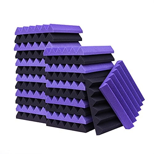 KTOESHEO KTOESHEO 24 Pack Acoustic Panels,2" x 12" x 12"Sound Proof Foam Panels for Wa...