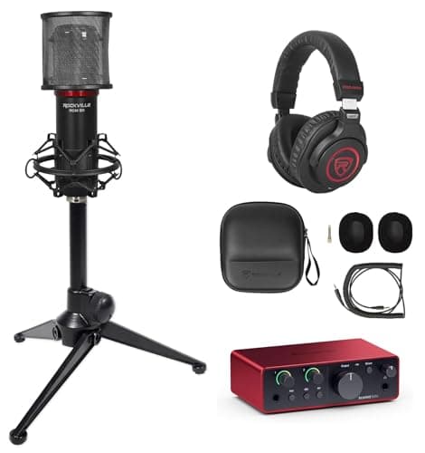 Audiosavings Audiosavings Bundle: Focusrite Scarlett Solo 4th Gen Studio Recording USB Aud...