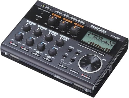Tascam Tascam DP-006 6-Track Digital Pocketstudio Multi-Track Audio Recorder, Built-...