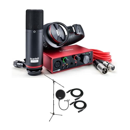 Focusrite Focusrite Scarlett Solo Studio 3rd Gen USB Audio Interface and Recording Bund...