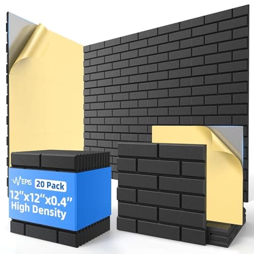 NEPIS NEPIS 20 Pack Acoustic Panels with Self Adhesive