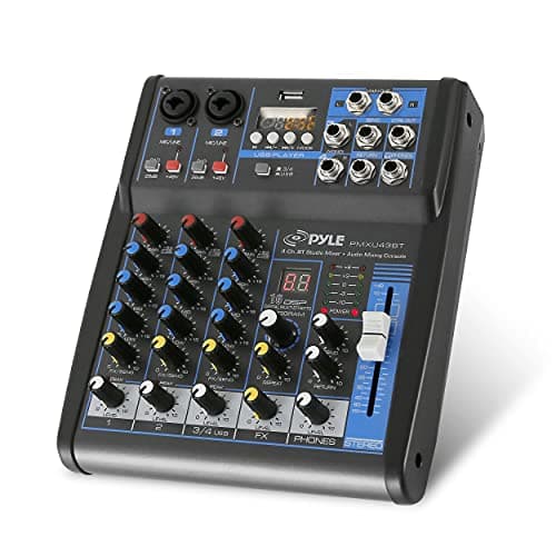 Pyle Pyle 4 Channel Audio Mixer with Bluetooth