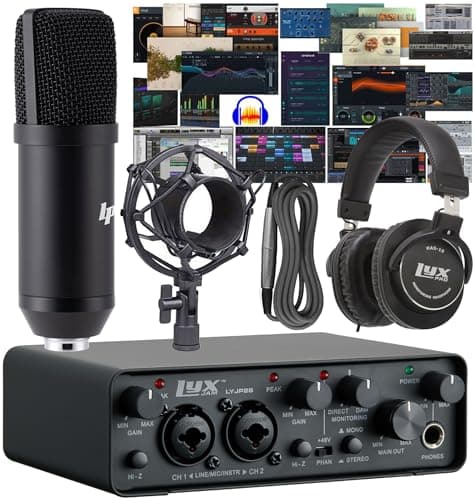 LyxJam LyxJam 2×2 USB Audio Interface Recording Bundle w