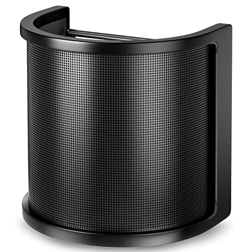PEMOTech PEMOTech Pop Filter,PEMOTech [Upgraded Three Layers] Metal Mesh & Foam & Etamine Layer...