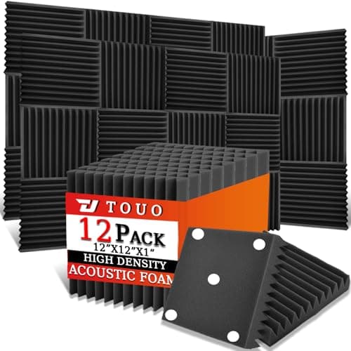 TOUO TOUO 12 Pack Acoustic Panels – Sound Proof Foam Panels