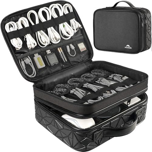 MATEIN MATEIN Cord Organizer Case with Adjustable Divider