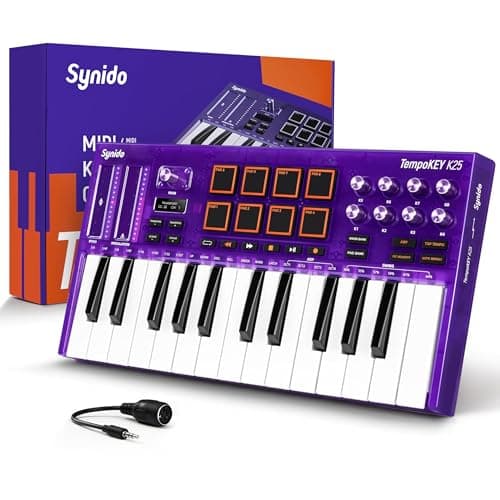 Synido Synido USB C MIDI Keyboard Controller 25 Keys