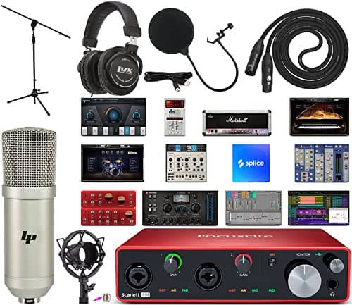 Focusrite Focusrite Scarlett 4i4 4x4 USB Audio Interface Full Studio Recording Bundle w...
