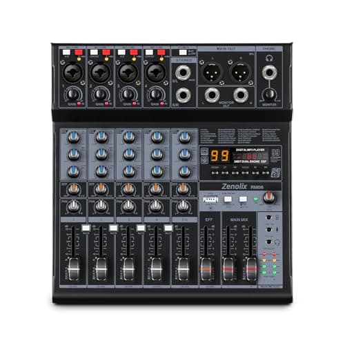 Zenolix Zenolix RM06 6Channel Audio Mixer Sound Board