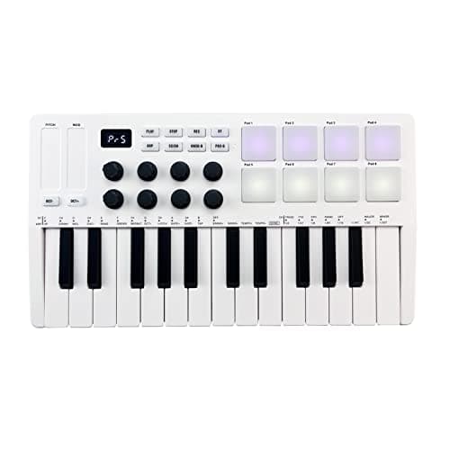 summina summina 25-Key MIDI Control Keyboard Mini Portable USB Keyboard MIDI Controller with ...