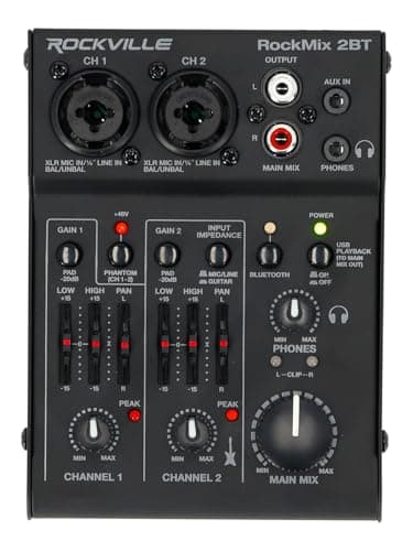 Rockville Rockville RockMix 2BT V2 2-Channel Mixer