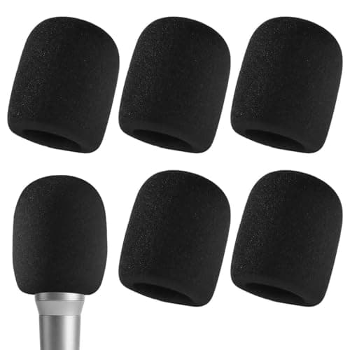Zruosiniy Zruosiniy 6 Pcs Premium Thick Foam Mic Covers