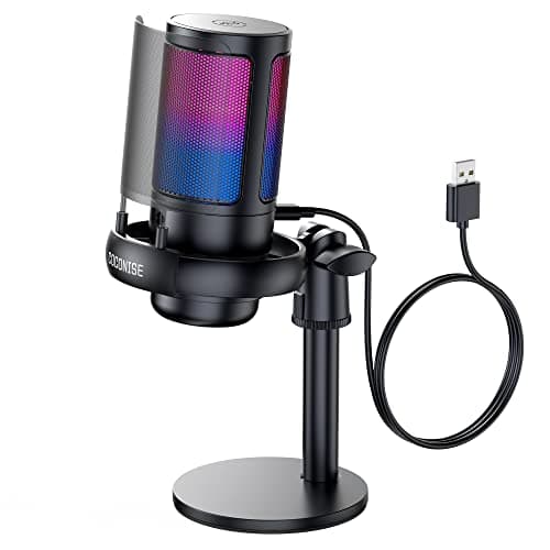 COCONISE COCONISE Gaming Microphone for PC: USB Mic for Podcasts Videos & Streaming