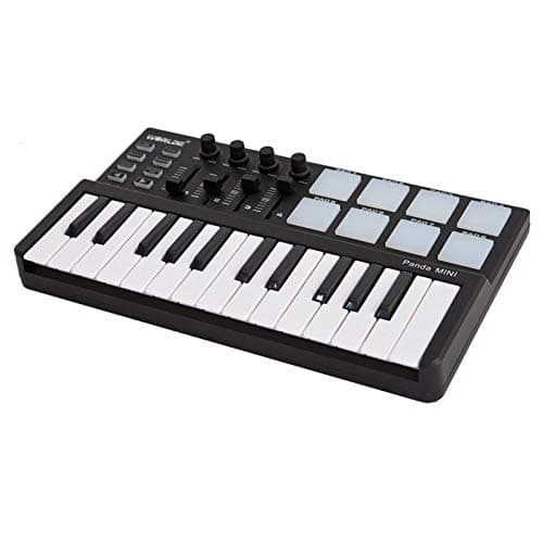 Btuty Btuty Mini 25-Key Midi Keyboard Controller With 8 Velocity-Sensitive Drum Pad...