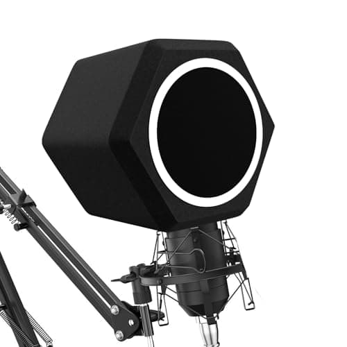 penypeal penypeal Microphone Wind Shield Pop Filter Microphone Isolation Ball, Acoustic Filter ...